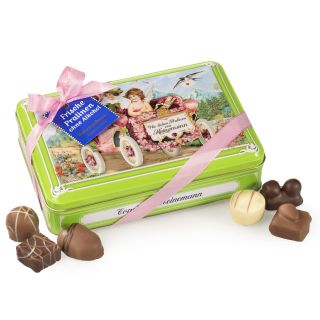 3557 Nostalgische Dose Grün Pralinen Ohne Alkohol