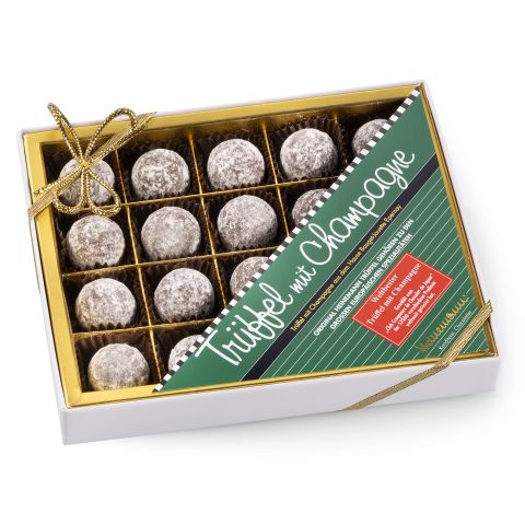 Trüffel mit Champagne 220g in hübscher Schachtel